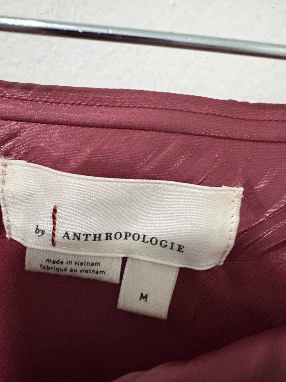 Anthropologie Sheer Midi Skirt Size M Satin Chiffon Layered Boho Romantic - Picture 6 of 6